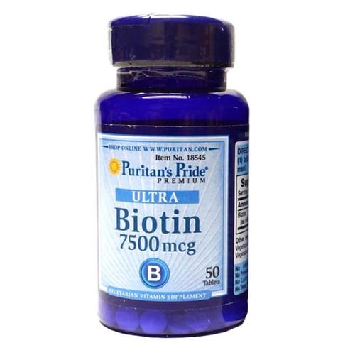 Foto Produk Puritan Ultra Biotin 7500mcg Isi 50 Tablet Penumbuh Brewok & Rambut dari Maine Beards