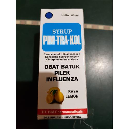 Foto Produk Pim-Tra-Kol / Pimtrakol Lemon 60 ml dari Apt Sentosa