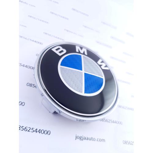 Gambar Emblem Center Velg BMW Carbon Biru Putih 68mm dari jogjaauto Kab. Sleman Tokopedia