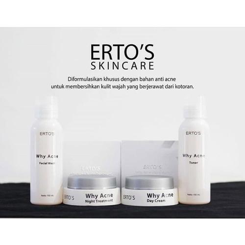 Foto Produk PAKET ERTOS ERTO'S WHY ACNE CREAM KULIT BERJERAWAT Original dari rumahcantiq