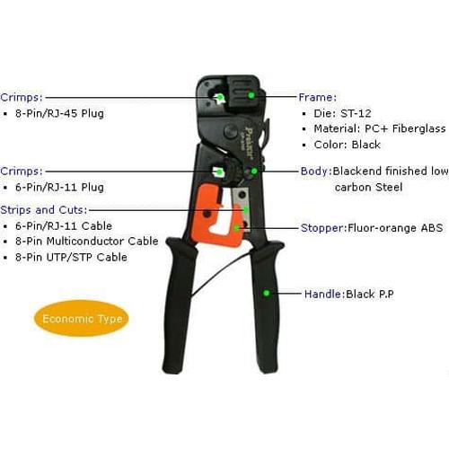 Foto Produk tang crimping tool proskit original asli 100% dari acctelpon