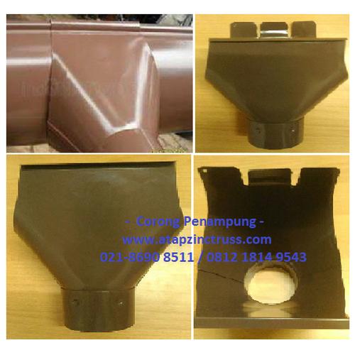 Foto Produk Corong penampung talang air 1/2 lingkaran bahan metal baja zincalume dari Atapzinctruss