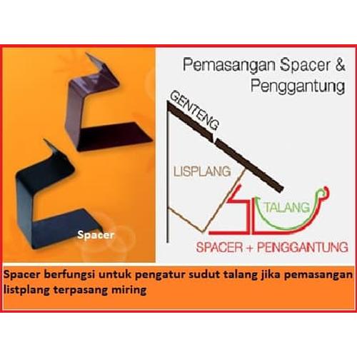 Foto Produk Spacer/ pengatur sudut talang air 1/2 lingkaran metal baja zincalume dari Atapzinctruss