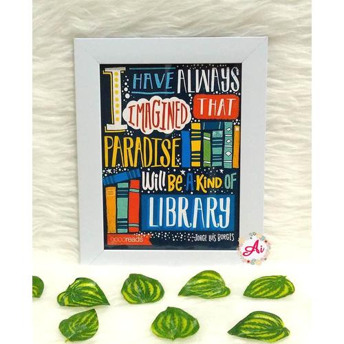 Foto Produk Poster / Pajangan / Wall Decor Shabby: Library dari ai_decor