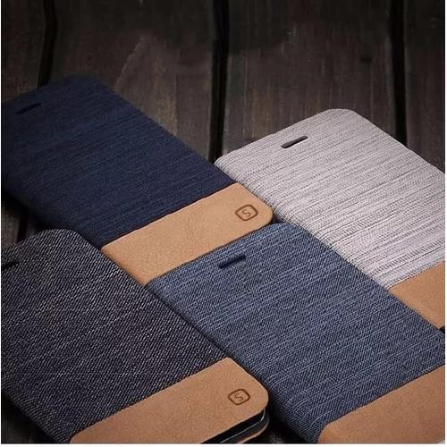 Foto Produk Wallet jeans flip case samsung galaxy S7 EDGE denim cover canvas dari acosonic