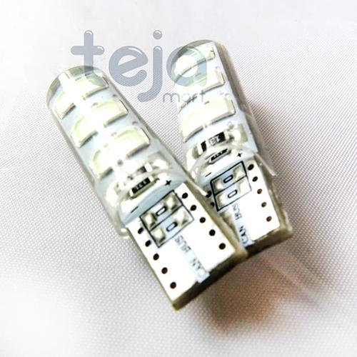 Foto Produk T10 Crystal Jelly 6 Mata STROBO/Kedip Led 5730 Lampu Senja Sen/Sein dari TejaMart