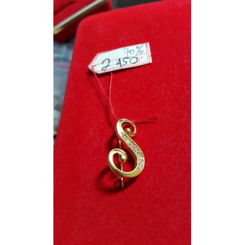 Jual Bros Emas Kuning Huruf S Perhiasan Asli Inisial Nama S Kab Sidoarjo Paris Gold Jewelry Tokopedia