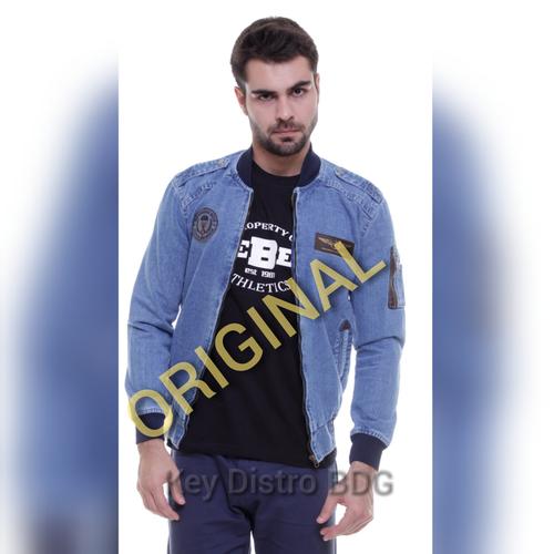 Foto Produk jaket bomber jeans / jaket denim pria dari Key Distro Bdg