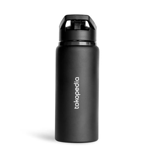 Foto Produk Tumbler Stainless Tokopedia - Warna Hitam dari Tokopedia Merchandise