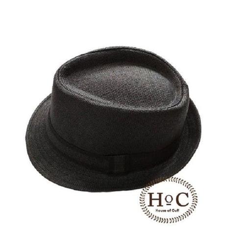 Jual Houseofcuff Topi Fedora Hat BLACK 