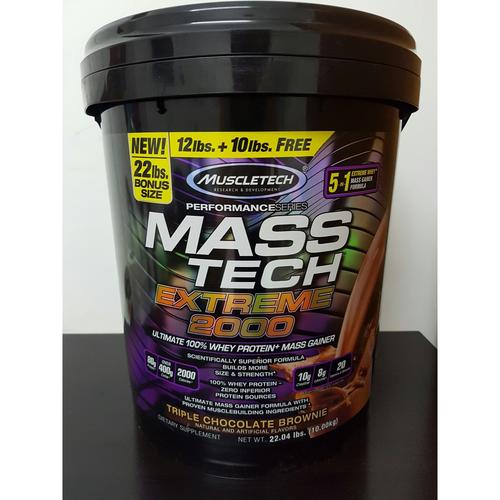 Foto Produk Masstech Extreme 2000 Muscletech 22 lbs Mass Tech Gainer 22lbs 22lb dari MBSUPLEMEN