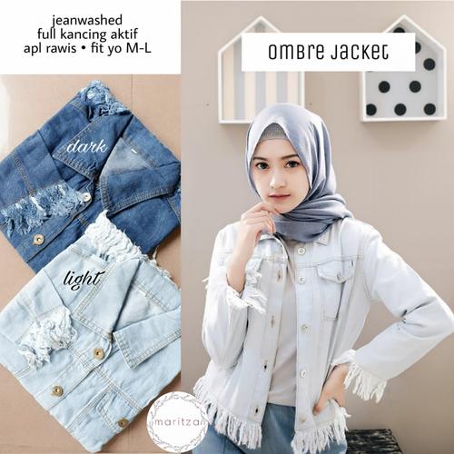 Jual GROSIR BAJU HIJAB OMBRE JAKET 