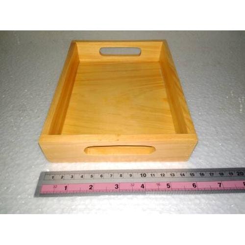 Foto Produk Baki Kayu / Nampan Kayu / Tray Kayu Pinus 20 x 15 cm dari el_artgallery