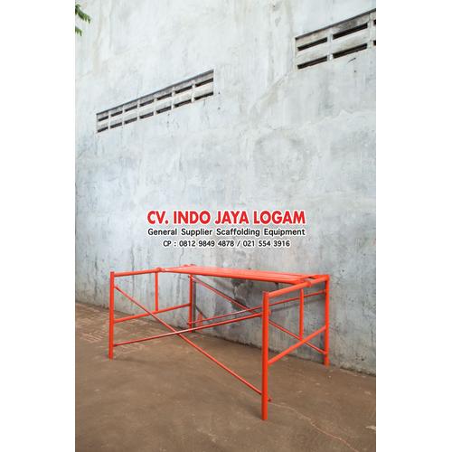 Foto Produk JUAL Steger Stager Stegger Scaffolding 90 cm 1 Set Baru SNI dari Indo Jaya Logam