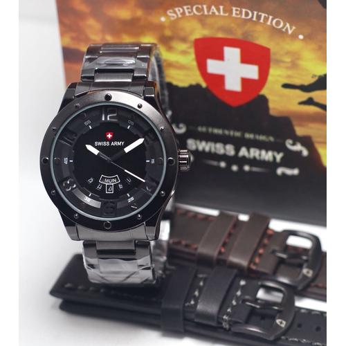 Foto Produk JAM TANGAN PRIA MURAH SWISS ARMY FREE STRAP MODEL EXPEDITION 6401 dari waw03
