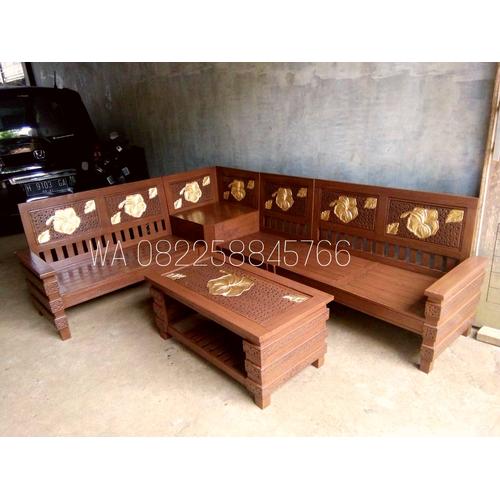 Jual Promo Mau Lebaran Meja Kursi Tamu Sudut Kayu Jati Tua Ukir Free Ongkir Kab Jepara Seni Jati Ukiran Jepara Tokopedia