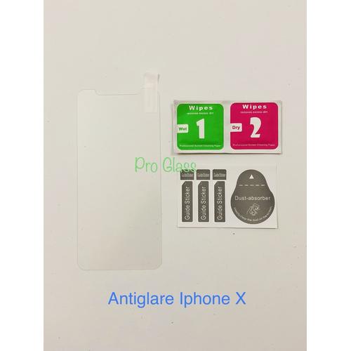 Foto Produk Iphone X Anti GLARE /DOFF / MATTE Anti Fingerprint Tempered Glass dari Pro Glass