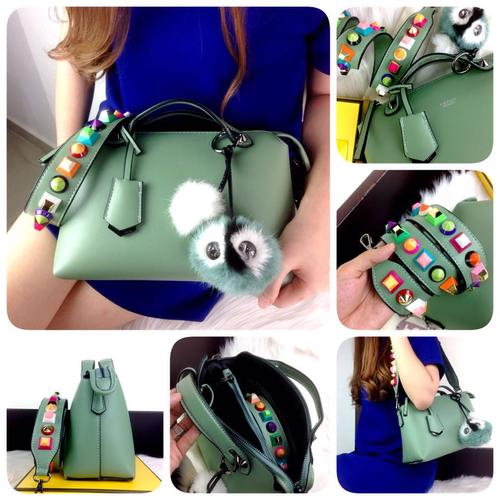Gambar FENDI Boston By The Way Leather "Black Hardware" with Pyramid Strap & dari Nisfu Collections Kab.Ciamis Tokopedia