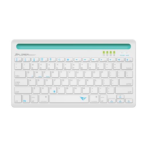 Foto Produk Alcatroz Xplorer Dock1 wireless keyboard White - Turquise dari Alcatroz Official Store