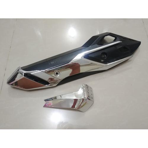 Jual Tutup Knalpot Vario 150 Hitam Chrome Cocok Untuk Vario 125 Old