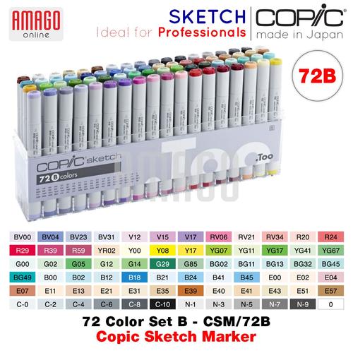Jual COPIC SKETCH - 72 COLOR SET B - CSM/72B - Jakarta Utara - Amago ...