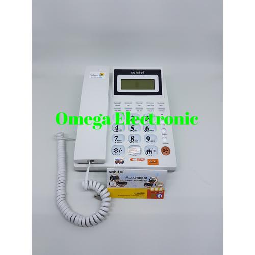Foto Produk RESMI Sahitel S57 - Telepon Kantor Rumah - Putih dari Omega Electronic