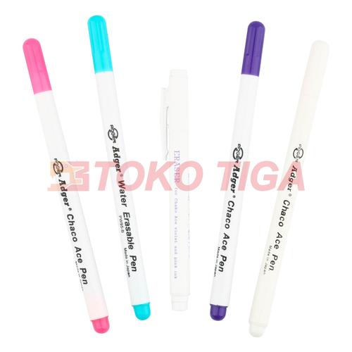Foto Produk Spidol Penanda Kain / Water Erasable Pen / Fabric Marker Merk Adger - Ungu dari TOKO TIGA Mesin Jahit