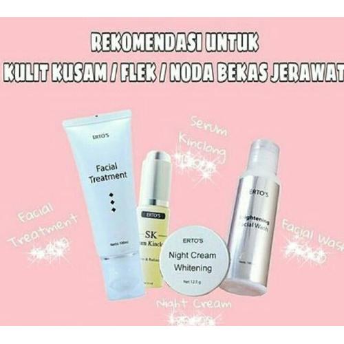 Foto Produk PAKET ERTOS WHITENING SERIES ORIGINAL - UNTUK KULIT KUSAM/FLEK/JERAWAT dari rumahcantiq