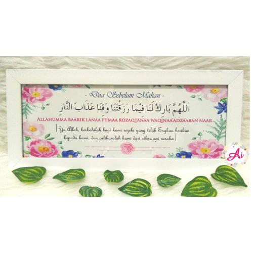 Foto Produk Poster / Pajangan / Wall Decor Islami Shabby: Doa Sebelum Makan dari ai_decor
