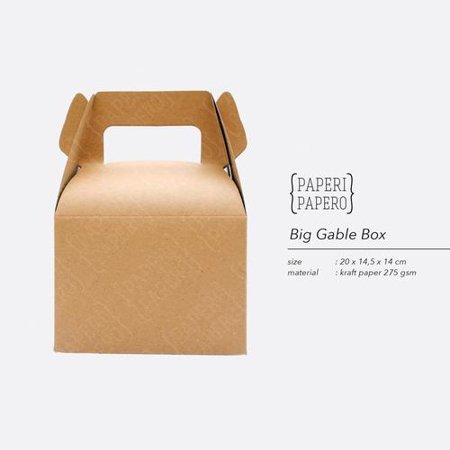 Foto Produk Big Kraft Gable Box by Paperi Papero dari {Paperi Papero}