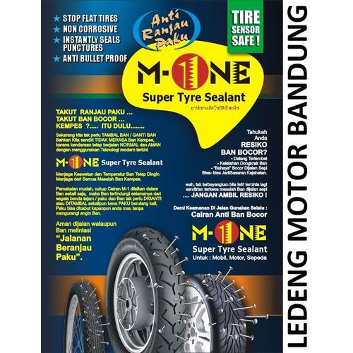 Foto Produk M1 500ml Cairan Anti Bocor M-one Otomatis Tambal Ban Motor Mobil Bagus dari Ledeng Motor Bandung