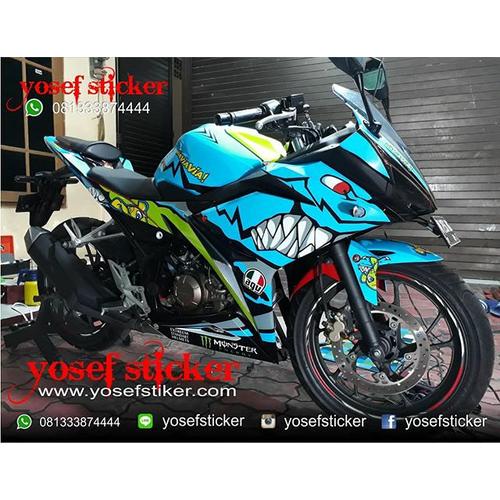 Jual decal cbr 150 SHARK BLUE AGV PISTA - Kota Surabaya - YOSEF STICKER  DECAL | Tokopedia