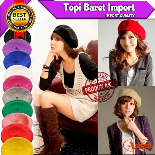 Foto Produk TOPI BARET WANITA IMPORT WOMEN STYLE dari Anegs Shop