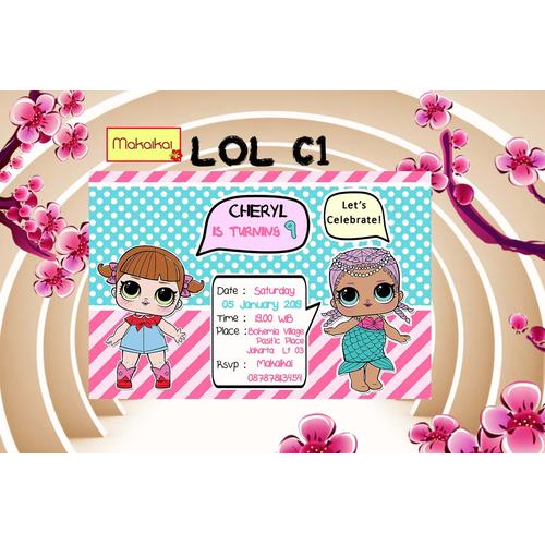 Foto Produk Kartu Undangan Invitation Birthday Anak LOL Surprise dari The Kimchi