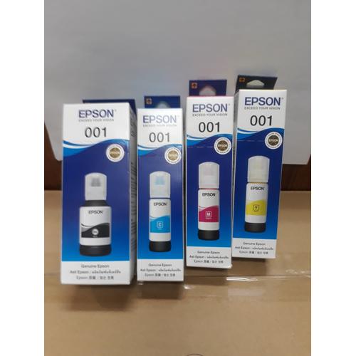 Foto Produk Tinta Epson 001 / Tinta Epson L4150 L4160 L6160 Original (paketan) dari Mitra Printer Roxy