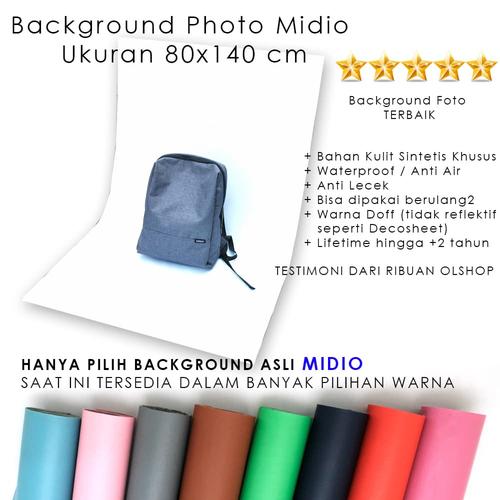 Foto Produk Midio Mini Photo Studio Background Putih 80x140cm dari Midio