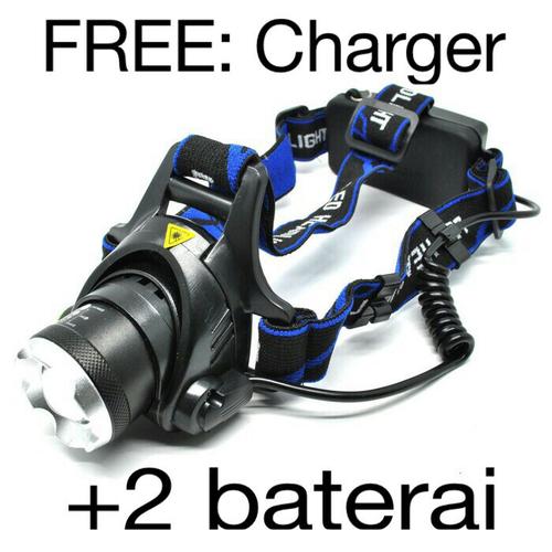 Foto Produk Headlamp headlight high power senter kepala LED Cree outdoor camping dari Mahagiri store