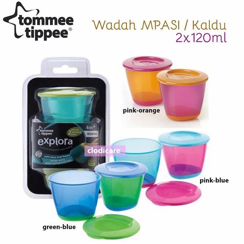 Jual Tommee Tippee Explora Pop Up Weaning Pots green-blue Kota