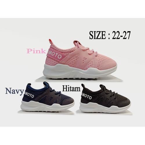 Foto Produk SEPATU ANAK IMPORT BALITA TALI RINGAN SLIP ON KUAT SEPATU TK PAUD - 29, Hitam dari ANEKARAGAM DOT COM