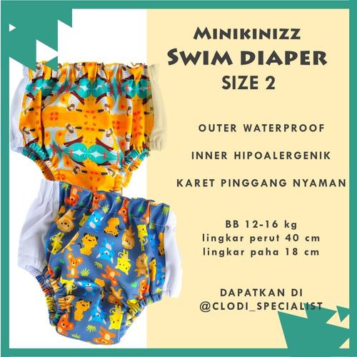 Foto Produk Minikinizz Swim Diaper 12-16kg - Baju Celana Renang Anak Bayi dari Clodi Specialist