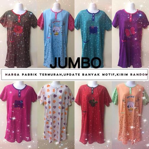 Foto Produk Grosir Baju Tidur Kaos Impor Daster Dewasa Jumbo Wanita Murah dari LOVE THE WORLD