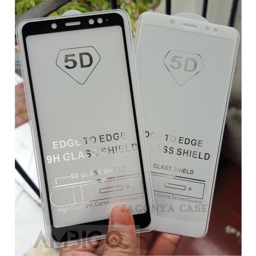 Foto Produk Ambigo Tempered Glass 5D Xiaomi Redmi Note 5 / Note 5 Pro Full Cover - Hitam dari Jagonya Case
