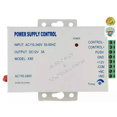 Jual Power Supply 12V 3A electric Door Lock RFID dan Fingerprint Acces