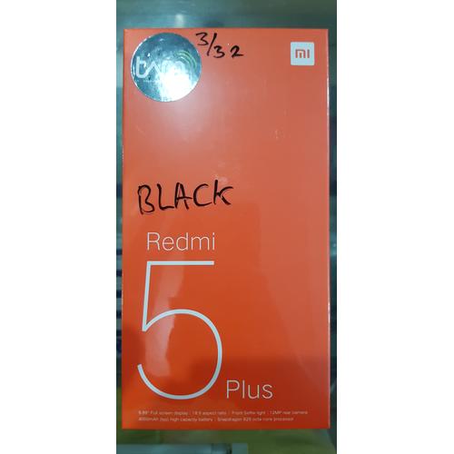 Foto Produk Xiaomi redmi 5 plus 3/32 distributor 1thn - Hitam dari sabun jaya