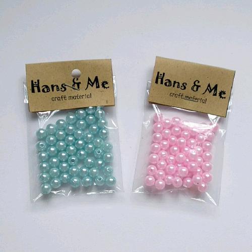 Foto Produk Mote Mutiara 6mm Baby / Soft Colour - Merah Muda dari Hans and Me