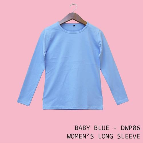Jual Kaos Polos Wanita Lengan Panjang 