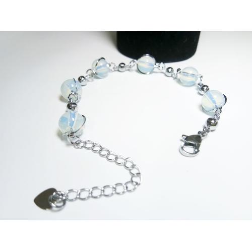 Foto Produk VeE Gelang Tangan Wanita Lapis Emas 18K Batu kalimaya Api Bulat dari Vee Jewelry