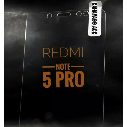 Foto Produk Tempered Glass Xiaomi Redmi Note 5 Pro Anti Gores Kaca (Screen Protect dari Cahaya99 Accessories