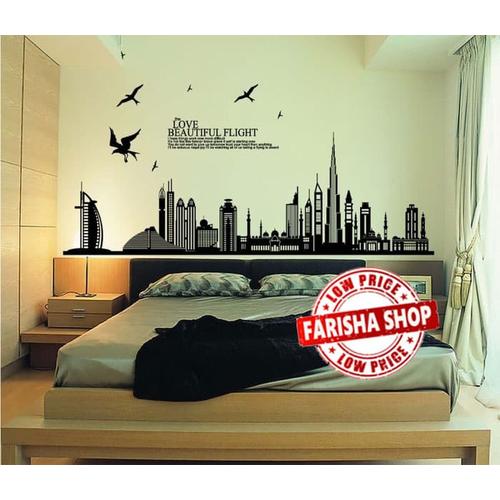 Foto Produk Beautiful Dubai JM7280 - Stiker Dinding / Wall Sticker dari farisha shop