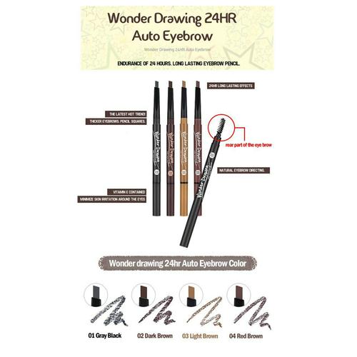 Foto Produk Holika Holika WONDER DRAWING 24HR AUTO EYEBROW dari Happy Cheap Shopping